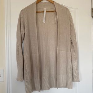 Lululemon Cashlu sweater wrap XS/S white opal